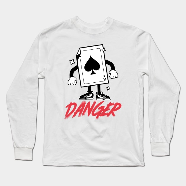 Ace Of Spades Long Sleeve T-Shirt by MONMON-75